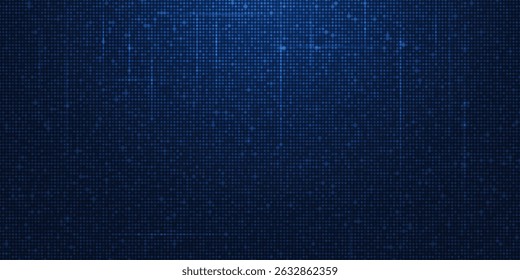 Fundo do padrão de pixels da grade abstrata. Elemento de ilustração vetorial com quadrado, mosaico geométrico, textura em azul escuro. Design gráfico para dados digitais, fundo futurista da tecnologia