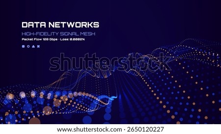 Abstract grid of points on a dark background illustrating data networks and high-fidelity signal mesh for technology concept.