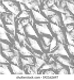 Abstract grid polka dot background pattern. Spotted halftone vector line illustration