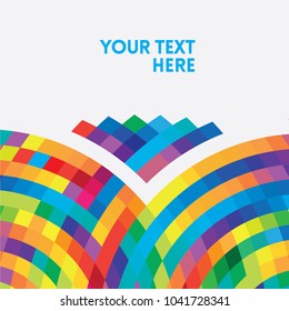 Abstract grid square pixel mosaic colorful background. Creative Design Templates. Can be adapt to Brochure, Annual Report, Magazine, Poster, Corporate Presentation, Portfolio, Flyer, Banner, Website