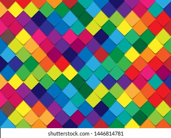 Abstract grid square pixel mosaic colorful background. Creative Design Templates. Can be adapt to Brochure, Annual Report, Magazine, Poster, Corporate Presentation, Portfolio, Flyer, Banner, Website