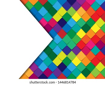 Abstract grid square pixel mosaic colorful background. Creative Design Templates. Can be adapt to Brochure, Annual Report, Magazine, Poster, Corporate Presentation, Portfolio, Flyer, Banner, Website