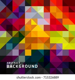 Abstract grid square pixel mosaic background. Creative Design Templates.