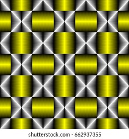 Abstract Grid Texture. Seamless Fashion Wallpaper. Vector Mosaic Background