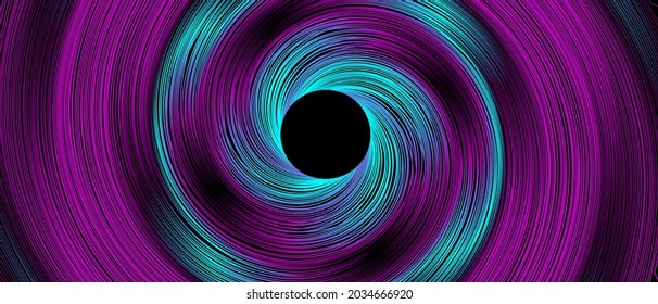 Abstract grid wormhole. Futuristic 3d portal. Modern technology vector background with particles.