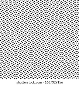 Abstrakter Gitter, Gratzen von verzerrten Linien. Wavy, Curvy, Zick-Zag, knuspriges Kreuz-Gitter, Maschenstruktur / Muster. Abstrakte, geometrische Schwarz-Weiß-Illustration (einfarbig)