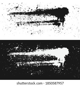 Abstract grime vector texture on black and white background.  Distressed grunge style effect. 