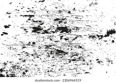 Resumen de textura de hormigón asqueroso. Superficie de suciedad manchada y efecto de grunge polvoriento para los fondos. Grave y angustiada textura en blanco y negro. Una pared rugosa y agria se extiende sobre un fondo blanco.