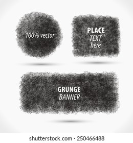 Abstract gringe banner set. Vector format. 