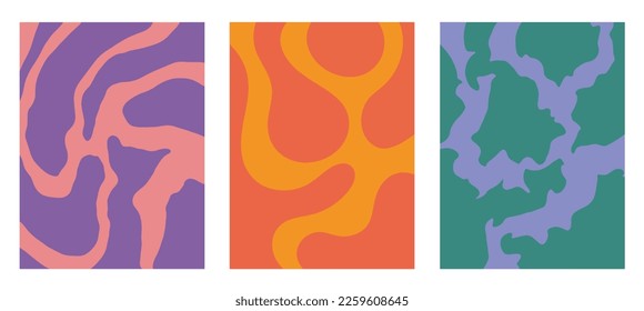 Abstract groovy background texture trippy lava lamp vector