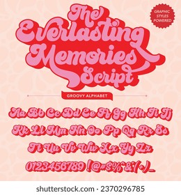 Abstract groovy everlasting memories groovly Retro Script Font