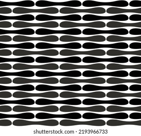 Abstract Groovy Fern Leaves Sticks Retro Colorful Seamless Pattern Simple Design Perfect for Allover Fabric Print or Wrapping Paper Black Gray Tones