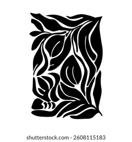 Abstract Groovy Floral Poster Vector Design