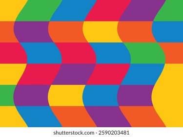 Abstract groovy Rainbow abstract background 