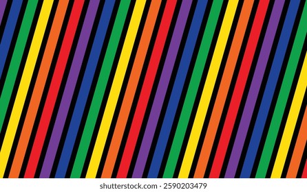 Abstract groovy Rainbow abstract colorful lines background 