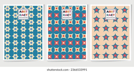 Resumen de un patrón impecable. Salto de sol, giratorio, geométrico, ondas con divertidos colores alegres retro de margarita para el afiche de las vibraciones vintage. Fondo vectorial plano aislado.