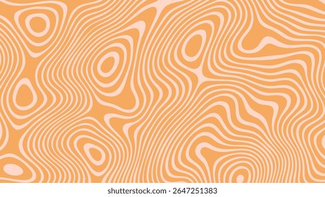 Abstract groovy vector background with fluid curves creating an organic pattern. Dynamic visual for digital designs and modern art.