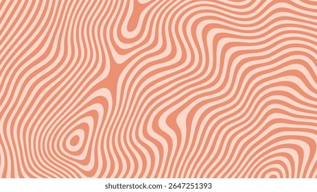 Abstract groovy vector background with fluid wavy lines for graphic design and retro-themed projects or web pages.