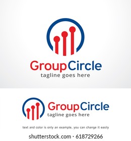 Abstract Group Circle Logo Template Design Vector, Emblem, Design Concept, Creative Symbol, Icon