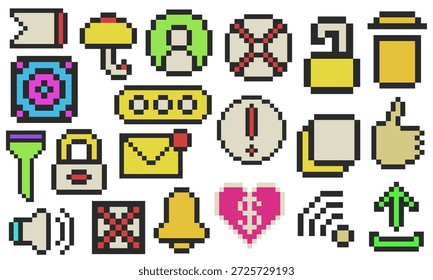 arte de pixels do elemento do grupo abstrato