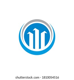 Abstract Growth Vector , Finance Logo