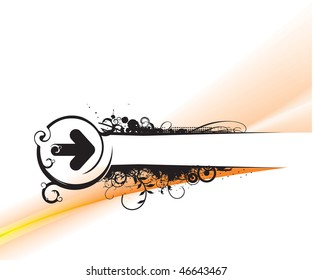 Abstract grunge arrow wave halftone line background with space of your text.