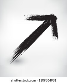 Abstract grunge arrow.Vector dirty arrow.