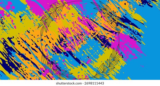 Abstract grunge art background texture with colorful paint. eps 10