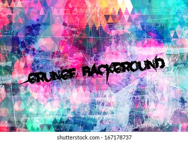 abstract grunge art colorful vector background