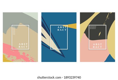 Resumen de los antecedentes de las artes grunges. Elementos de trazo de pincel. página Collage. Plantilla para cabecera web, tarjeta, invitación, folleto, portada de libro, folleto impreso. Diseño de afiches de pintura, hoja de volante a4