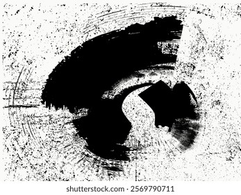 Abstract grunge background.  Aged wall texture. Grainy messy overlay of empty, Abstract monochrome grunge background. Black and white vintage pattern.eps