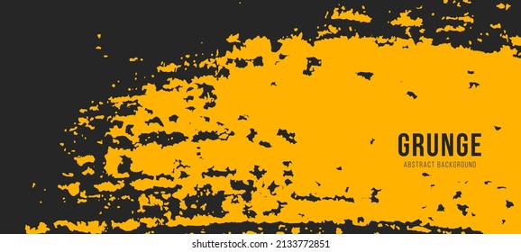 Abstract grunge background. Background for banner, card, poster, web design. Splats and blobs of black ink paint in different shapes.