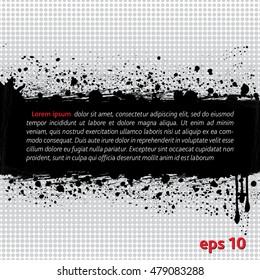 Abstract grunge background banner. Vector and  illustration.