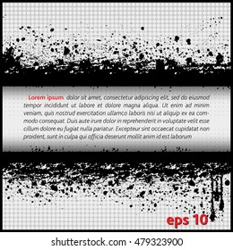 Abstract grunge background banner. Vector and  illustration.