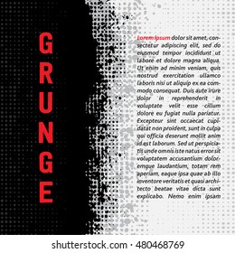 Abstract grunge background banner. Vector and  illustration.