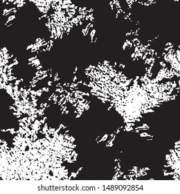 Abstract grunge background black and white. Seamless texture of scratches, chips, cracks. The dark pattern of the old surface