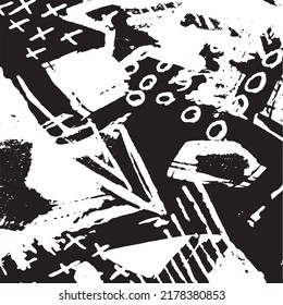 Antecedentes abstractos en blanco y negro
