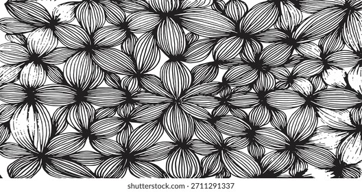 Abstract grunge background. Black and white texture vector.