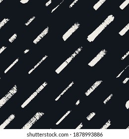 Abstrakter brüchiger Hintergrund mit Pinselstrichen. Trendy Print Design. Vektornahtloses Muster