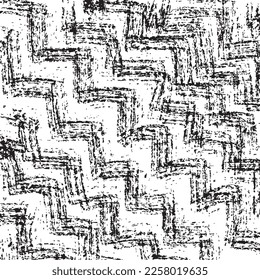 Rasgos de pincel de fondo grueso abstracto, textura vectorial, monocromo de moda