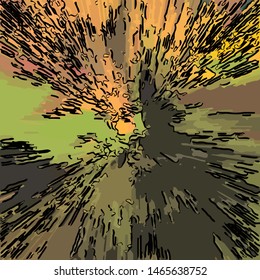 abstract grunge background from color chaotic blurred spots brush strokes of different sizes