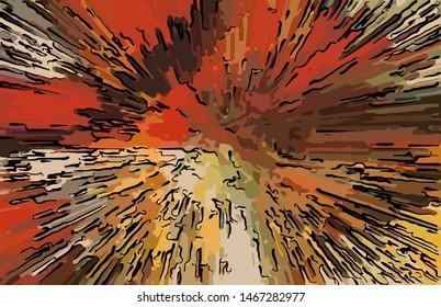 abstract grunge background from color chaotic blurred spots brush strokes of different sizes