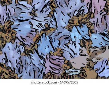 abstract grunge background from color chaotic blurred spots brush strokes of different sizes