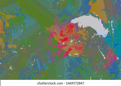 abstract grunge background from color chaotic blurred spots brush strokes of different sizes