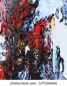 abstract grunge background from color chaotic blurred spots brush strokes of different sizes