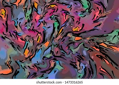 abstract grunge background from color chaotic blurred spots brush strokes of different sizes