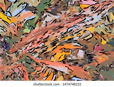 abstract grunge background from color chaotic blurred spots brush strokes of different sizes
