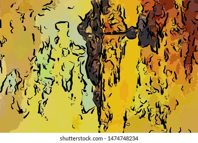 abstract grunge background from color chaotic blurred spots brush strokes of different sizes