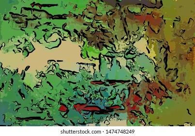 abstract grunge background from color chaotic blurred spots brush strokes of different sizes
