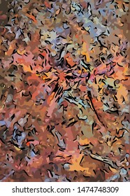 abstract grunge background from color chaotic blurred spots brush strokes of different sizes